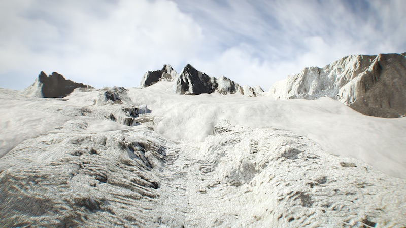 Der Dachstein Gletscher um 1915